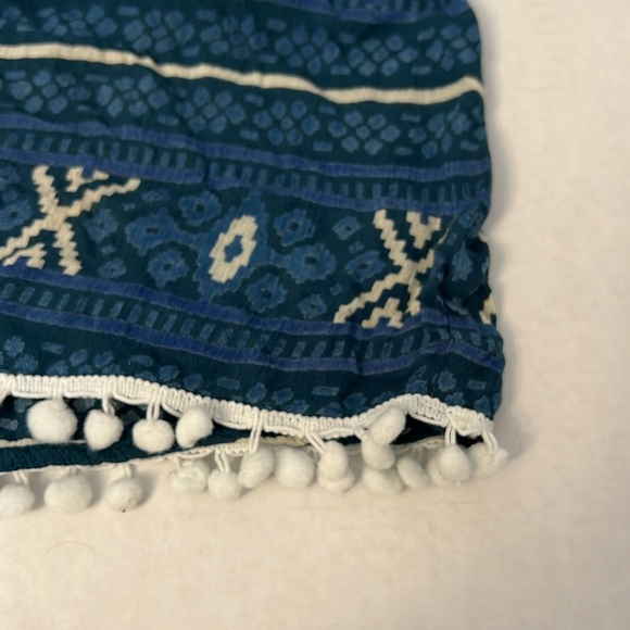 RAGA CROP TANK BLUE & WHITE BOHEMIAN SIZE LARGE - Picture 3 of 12